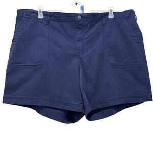 Jeanstar Dark Navy Blue Utility Pocket Shorts - Size 22W